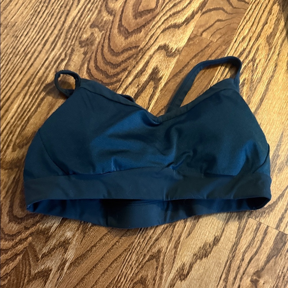 Athleta Deep Green Sports Bra Small